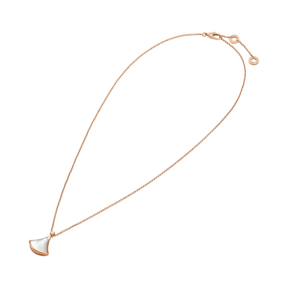 Divas’ Dream Necklace Bulgari Rose Gold and White Pendant Necklace - Picture 2 of 4